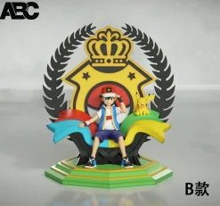 1/20 Scale World Zukan Champion Throne Ash Ketchum - Pokemon Statue - ABC Studio