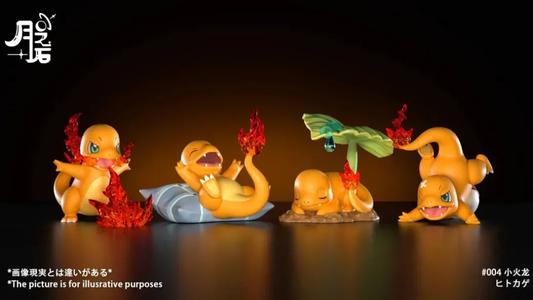 1/20 Scale World Zukan Charmander Set - Pokemon Statue - YueZhiShi Studio