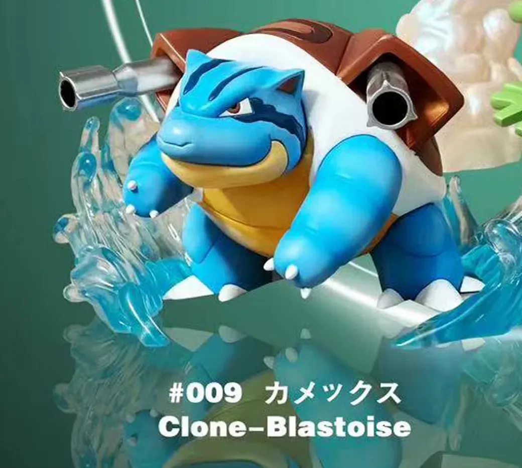 1/20 Scale World Zukan Clone Series 002 Clone Blastoise - Pokemon Resin Statue - Braviary Studio