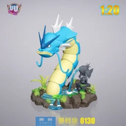 1/20 Scale World Zukan Closing Mouth Gyarados - Pokemon Statue - UU Studio