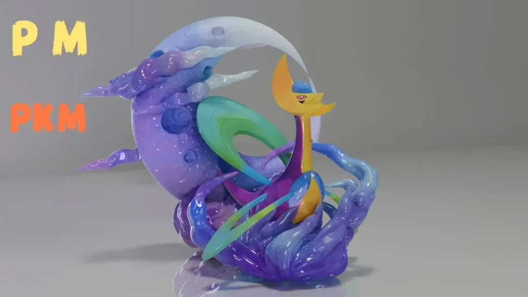 1/20 Scale World Zukan Cresselia - Pokemon Resin Statue - PM-Studios