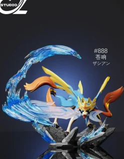 1/20 Scale World Zukan Crowned Sword Zacian & Crowned Shield Zamazenta - Pokemon Resin Statue - CZ Studio