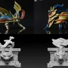 1/20 Scale World Zukan Crowned Sword Zacian & Crowned Shield Zamazenta - Pokemon Resin Statue - Jiang Studios