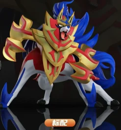 1/20 Scale World Zukan Crowned Sword Zacian & Crowned Shield Zamazenta - Pokemon Statue - Wonder Studio