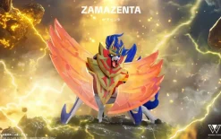 1/20 Scale World Zukan Crowned Sword Zacian & Crowned Shield Zamazenta - Pokemon Statue - Wonder Studio