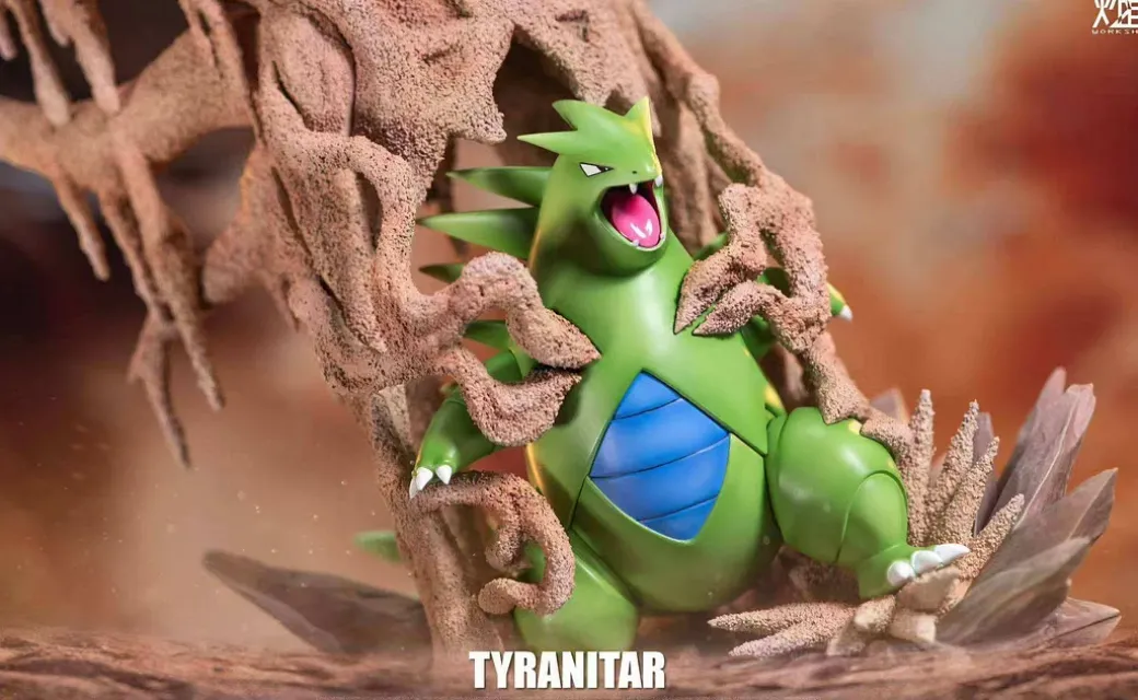 1/20 Scale World Zukan Desert King Tyranitar - Pokemon Statue - CM Studio