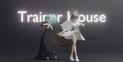1/20 Scale World Zukan Diantha & Mega Gardevoir - Pokemon Statue - Trainer House Studios