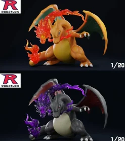 1/20 Scale World Zukan Dragon Punch Charizard - Pokemon Statue - Team Rocket Studio