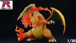 1/20 Scale World Zukan Dragon Punch Charizard - Pokemon Statue - Team Rocket Studio