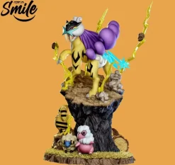 1/20 Scale World Zukan Ecology of Raikou - Pokemon Resin Statue - Smile Studio