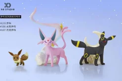 1/20 Scale World Zukan Eevee & Espeon & Umbreon - Pokemon Resin Statue - XO Studio
