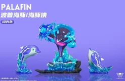 1/20 Scale World Zukan Evolution of Palafin Set with LED - Pokemon Statue - Wonder Studio