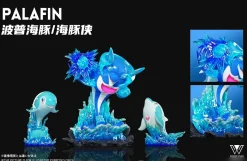 1/20 Scale World Zukan Evolution of Palafin Set with LED - Pokemon Statue - Wonder Studio