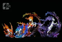 1/20 Scale World Zukan Evolution of Rapidash Set - Pokemon Statue - ZR Studios