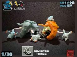 1/20 Scale World Zukan Evolution of Donphan Set - Pokemon Resin Statue - MC-Studio