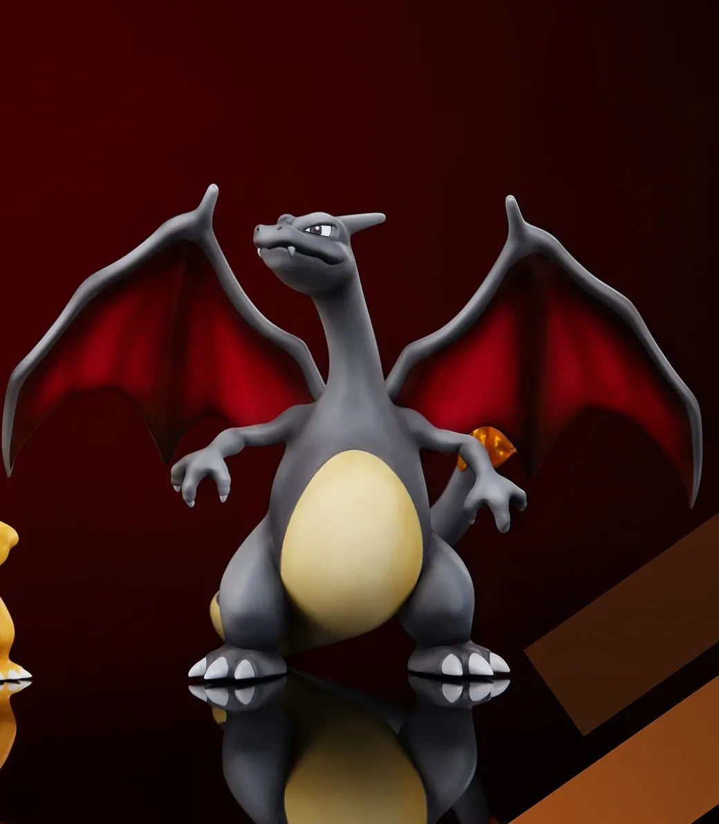 1/20 Scale World Zukan Evolution of Charmander Set - Pokemon Resin Statue - Unlimited Studios