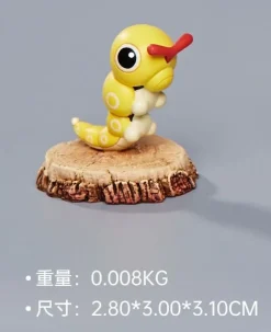 1/20 Scale World Zukan Evolution of Caterpie Set - Pokemon Resin Statue - Unlimited Studios