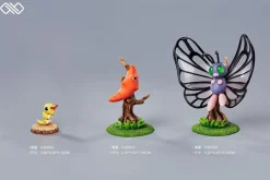 1/20 Scale World Zukan Evolution of Caterpie Set - Pokemon Resin Statue - Unlimited Studios