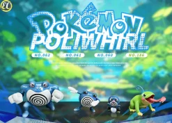 1/20 Scale World Zukan Evolution of Poliwrath Set - Pokemon Statue - EC-Studio