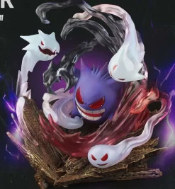 1/20 Scale World Zukan Evolution of Gengar Set - Pokemon Resin Statue - Wonder Studio