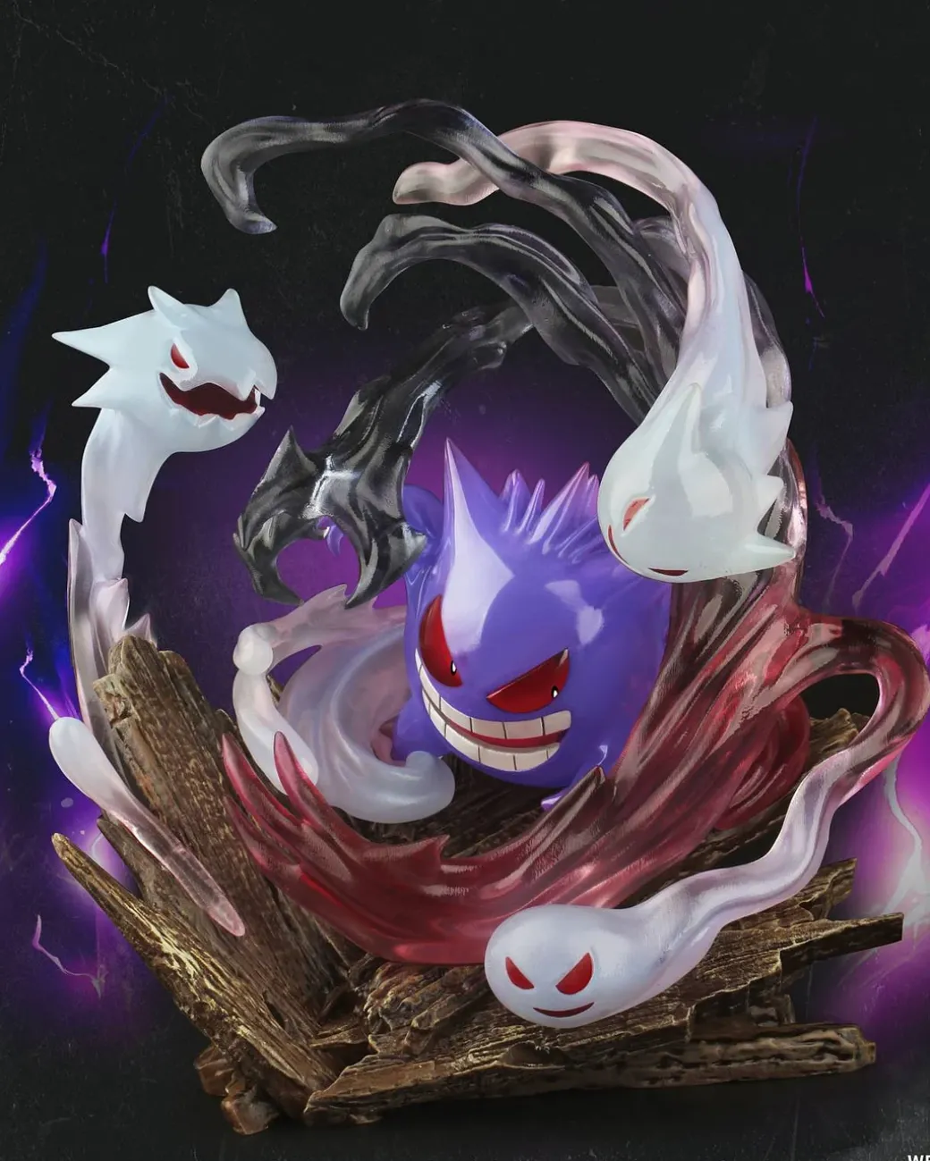 1/20 Scale World Zukan Evolution of Gengar Set - Pokemon Resin Statue - Wonder Studio