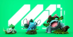 1/20 Scale World Zukan Evolution of Bulbasaur Set - Pokemon Resin Statue - MZ Studio