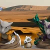 1/20 Scale World Zukan Evolution of Marowak Set & Alola Marowak - Pokemon Resin Statue - Puff Studio