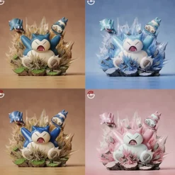 1/20 Scale World Zukan Evolution of Snorlax Set - Pokemon Statue - GuangZhu Studio