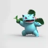 1/20 Scale World Zukan Evolution of Venusaur Set & Pikachu - Pokemon Statue - EC-Studio