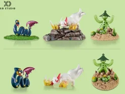 1/20 Scale World Zukan Evolution of Seviper & Zangoose & Cacturne Set - Pokemon Statue - XO Studio