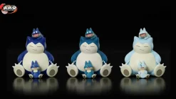1/20 Scale World Zukan Evolution of Snorlax Set - Pokemon Statue - TiaoTiao Hall Studio