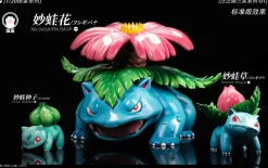 1/20 Scale World Zukan Evolution of Venusaur Set - Pokemon Resin Statue - Wang Wang Studio