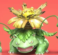 1/20 Scale World Zukan Evolution of Venusaur Set - Pokemon Resin Statue - Wang Wang Studio