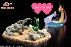 1/20 Scale World Zukan Evolution of Serperior Set - Pokemon Resin Statue - Andy Studio