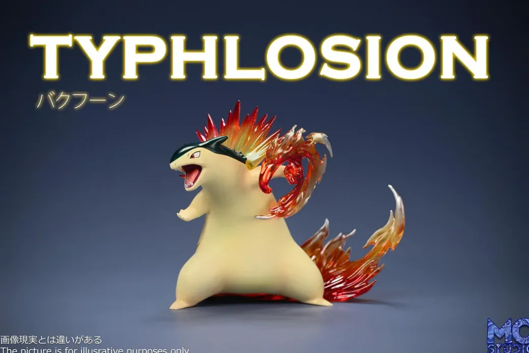 1/20 Scale World Zukan Evolution of Cyndaquil Set - Pokemon Resin Statue - MG Studios