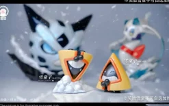 1/20 Scale World Zukan Evolution of Glalie Set & Froslass - Pokemon Resin Statue - Wang Wang Studio