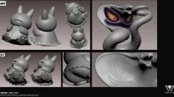 1/20 Scale World Zukan Evolution of Arbok Set & Serperior Set - Pokemon Resin Statue - Wonder Studio