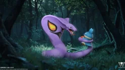 1/20 Scale World Zukan Evolution of Arbok Set & Serperior Set - Pokemon Resin Statue - Wonder Studio