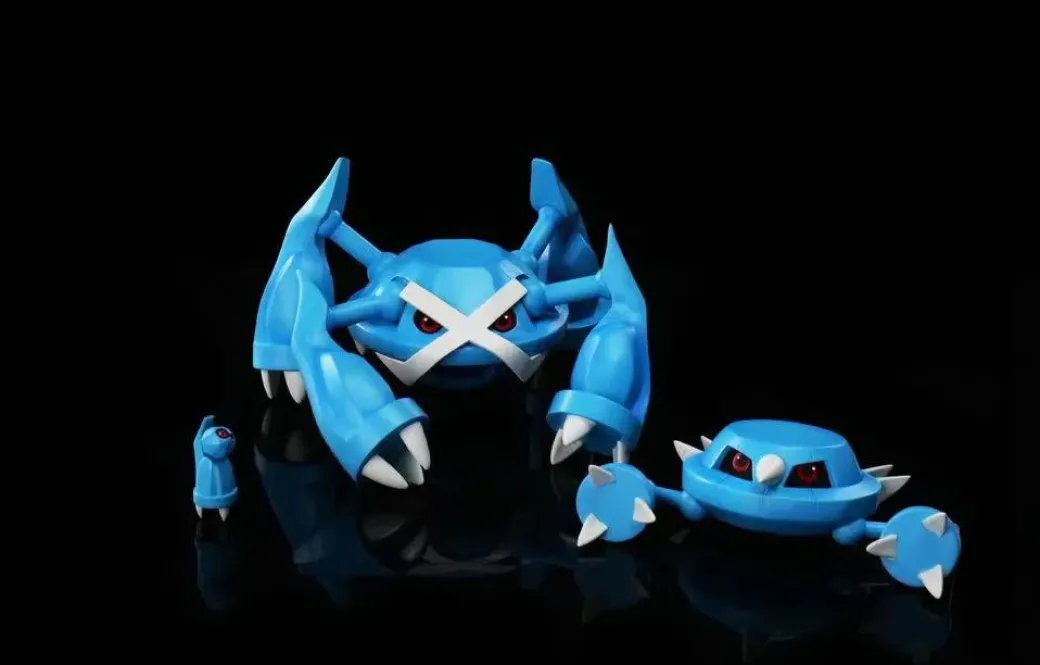 1/20 Scale World Zukan Evolution of Metagross Set - Pokemon Resin Statue - JB Studio