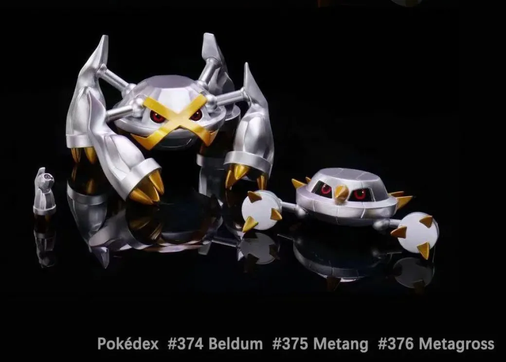 1/20 Scale World Zukan Evolution of Metagross Set - Pokemon Resin Statue - JB Studio