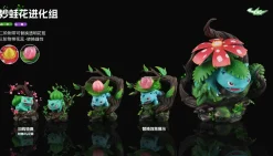 1/20 Scale World Zukan Evolution of Venusaur Set - Pokemon Resin Statue - SK Studios