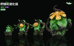 1/20 Scale World Zukan Evolution of Venusaur Set - Pokemon Resin Statue - SK Studios