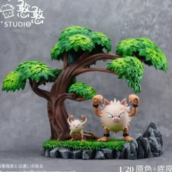 1/20 Scale World Zukan Evolution of Primeape Set - Pokemon Resin Statue - HanHan Studio
