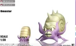 1/20 Scale World Zukan Evolution of Onix Set & Omanyte Set - Pokemon Resin Statue - VS Studio
