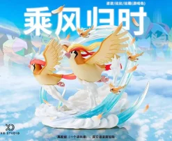 1/20 Scale World Zukan Evolution of Pidgeot Set - Pokemon Resin Statue - XO Studio