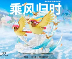 1/20 Scale World Zukan Evolution of Pidgeot Set - Pokemon Resin Statue - XO Studio