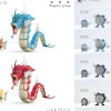 1/20 Scale World Zukan Evolution of Gyarados Set & Poliwrath Set & Politoed - Pokemon Resin Statue - VS Studio