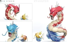 1/20 Scale World Zukan Evolution of Gyarados Set & Poliwrath Set & Politoed - Pokemon Resin Statue - VS Studio