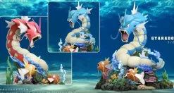 1/20 Scale World Zukan Evolution of Gyarados Set & Poliwrath Set & Politoed - Pokemon Resin Statue - VS Studio