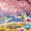 1/20 Scale World Zukan Evolution of Shaymin Set - Pokemon Resin Statue - Bee Studio